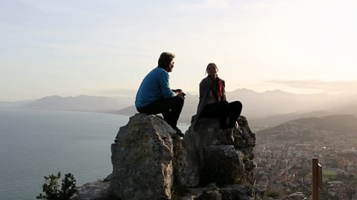 sitting-on-rocks-talking